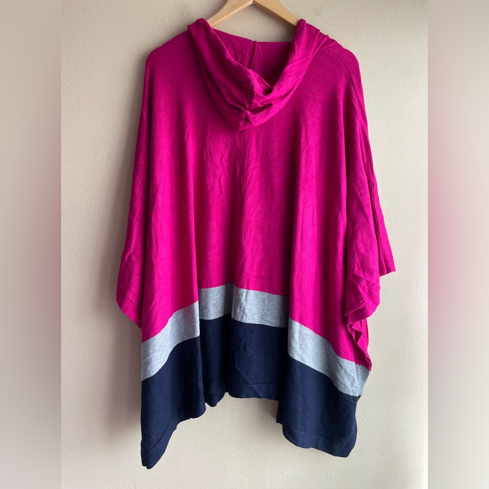6 By Six Women Oversized Sweater Cardigan Pink Blue Size XS - Picture 4 of 9